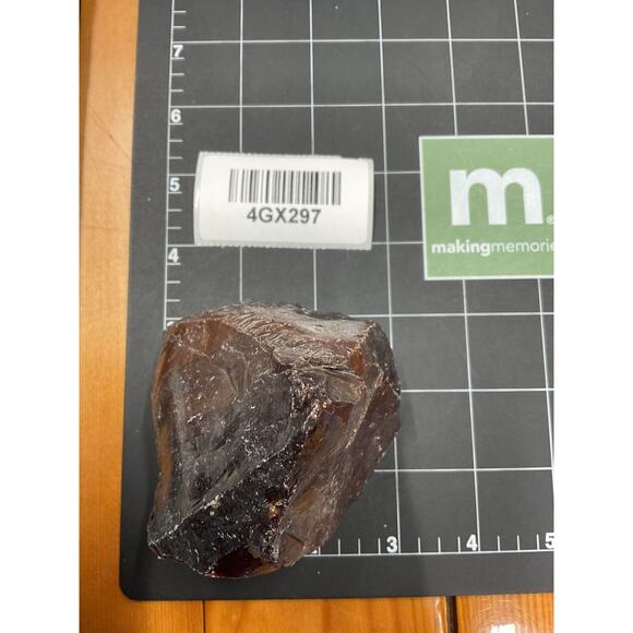 Chocolate Art Glass Cullet Glowing Manganese Slag Glass #4GX297 - Picture 8 of 8